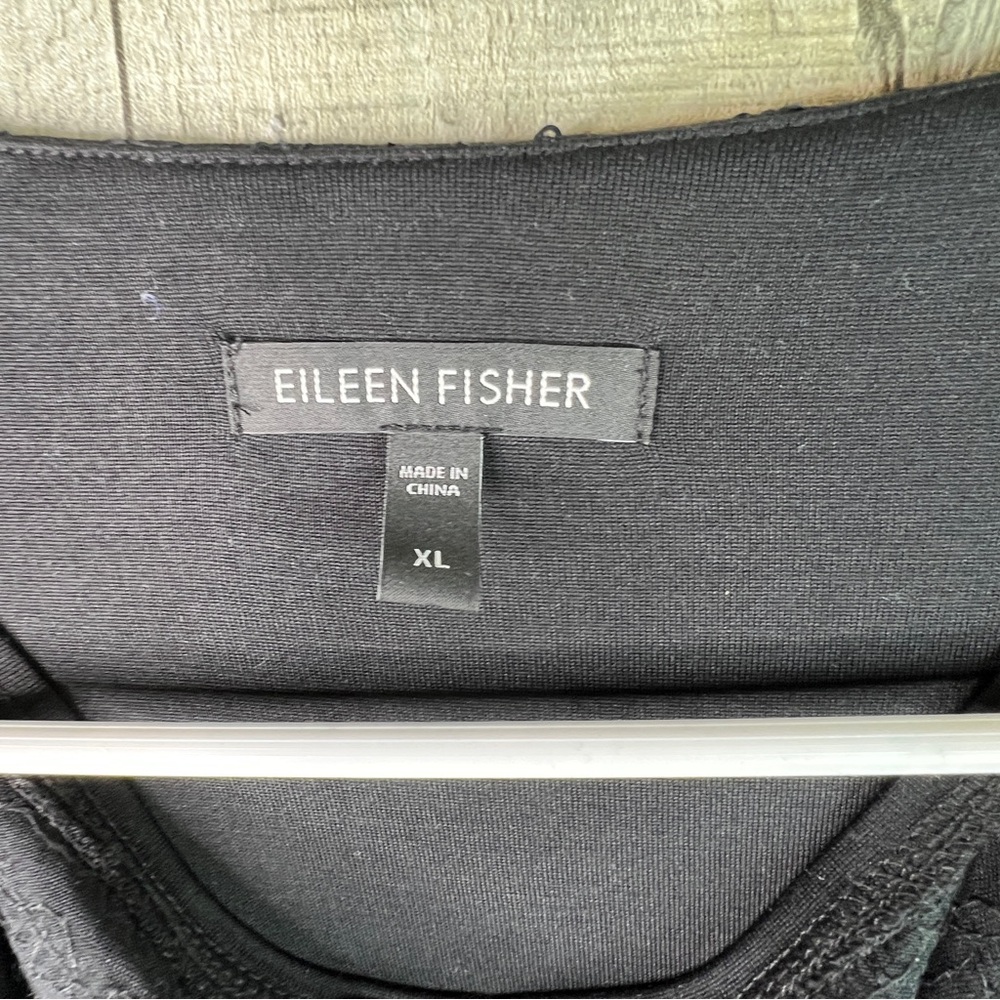 Eileen Fisher XL Sleeveless Crewneck Sequin Dress with Matching Sequin Jacket - Picture 9 of 11